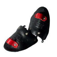 PROTECCIÓN LATERAL DE CUERO PARA CHAM - Negro/Rojo