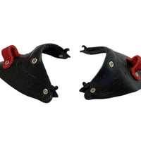 PROTECCIÓN LATERAL DE CUERO PARA CHAM - Negro/Rojo