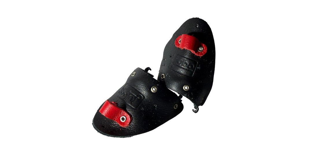 PROTECCIÓN LATERAL DE CUERO PARA CHAM - Negro/Rojo